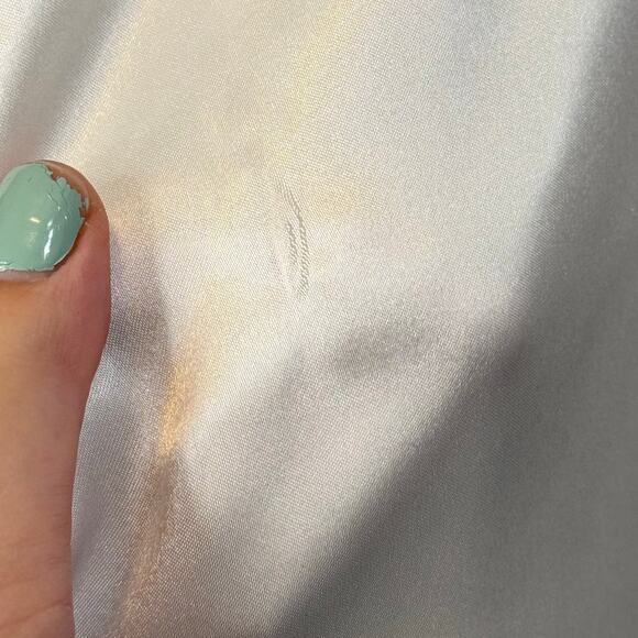 Biconf Satin Nightgown Dress Robe Set Women 52 White Bridal Nightwear ITALY NWT - Picture 8 of 16